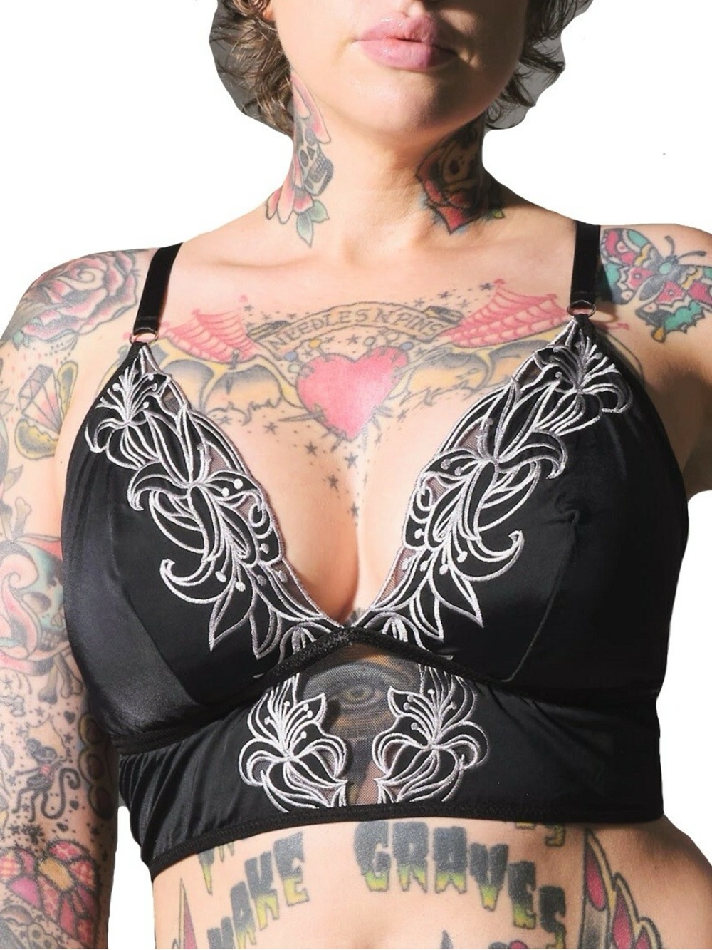 Thistle and Spire Eldridge black white bralette
